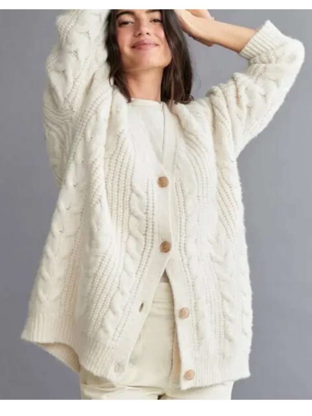 Jenni Kayne cable cotton cardigan